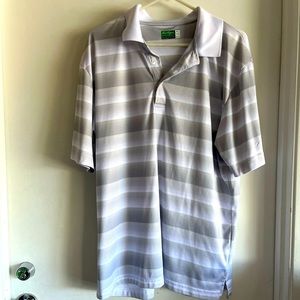 XL in men’s it’s a perfect golfing shirt very light weight